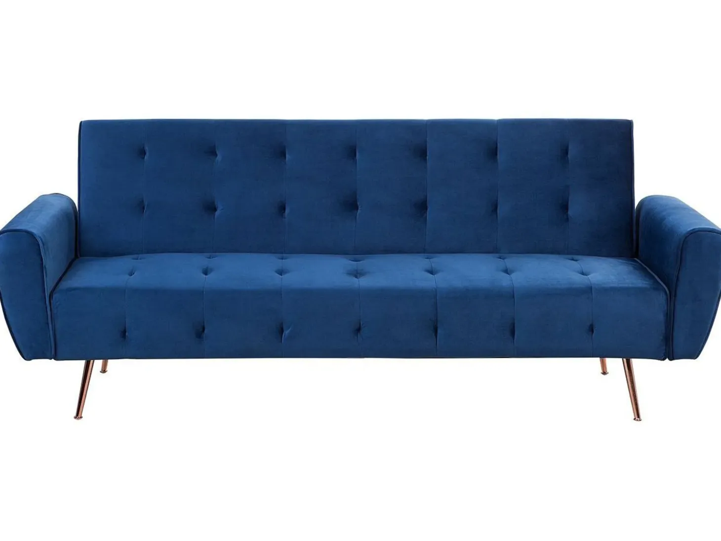 Sovesofa 3 personers SELNES Velour Navy Blå