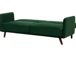 Sovesofa 3 personers SENJA Velour Smaragdgrøn