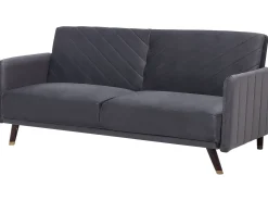 Sovesofa 3 personers SENJA Velour Grå