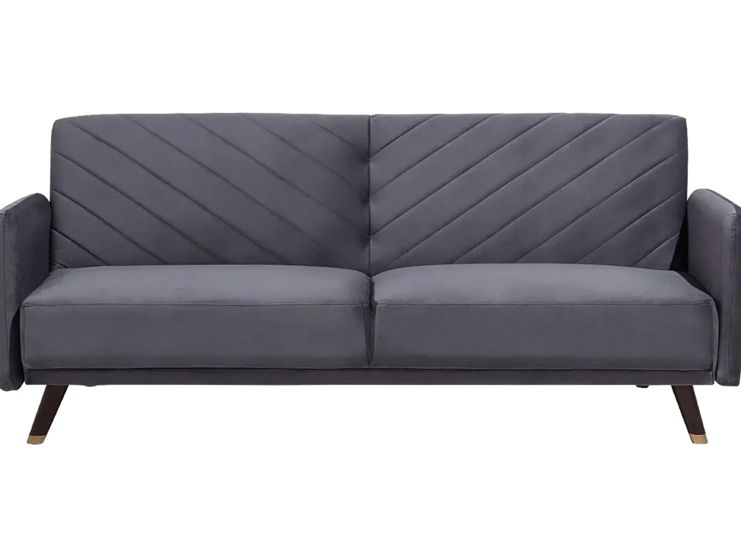 Sovesofa 3 personers SENJA Velour Grå