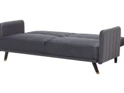 Sovesofa 3 personers SENJA Velour Grå