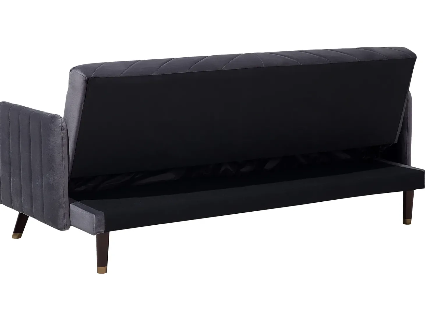 Sovesofa 3 personers SENJA Velour Grå