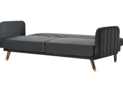 Sovesofa 3 personers SENJA Velour Sort