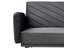 Sovesofa 3 personers SENJA Velour Sort