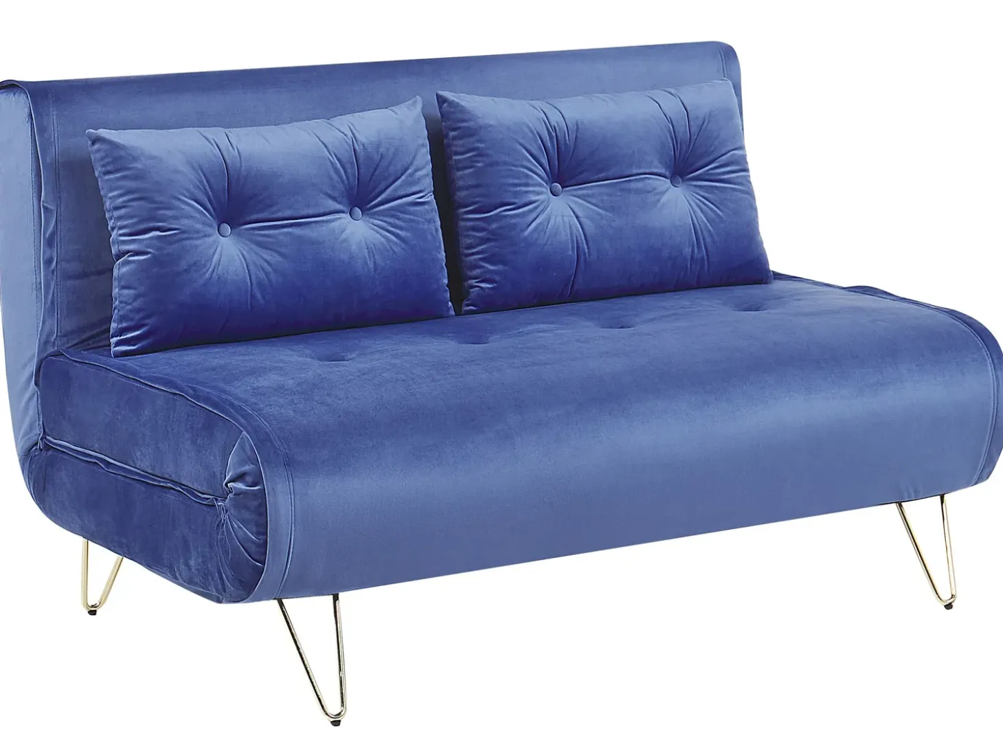 Sovesofa 2 personers VESTFOLD Velour Navy Blå
