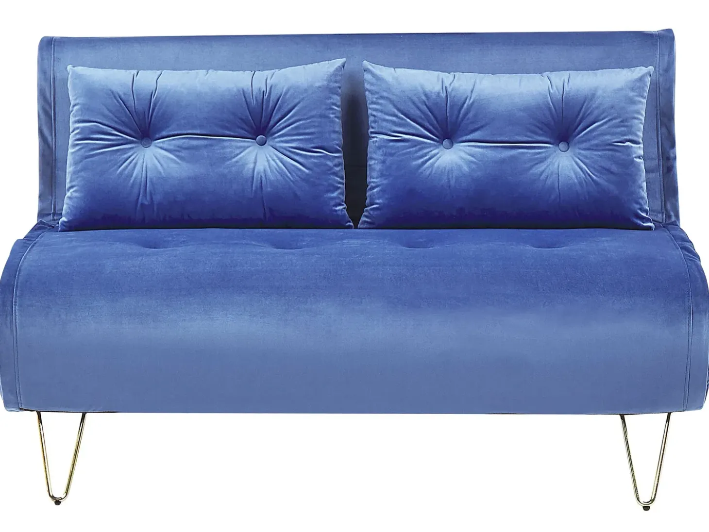 Sovesofa 2 personers VESTFOLD Velour Navy Blå