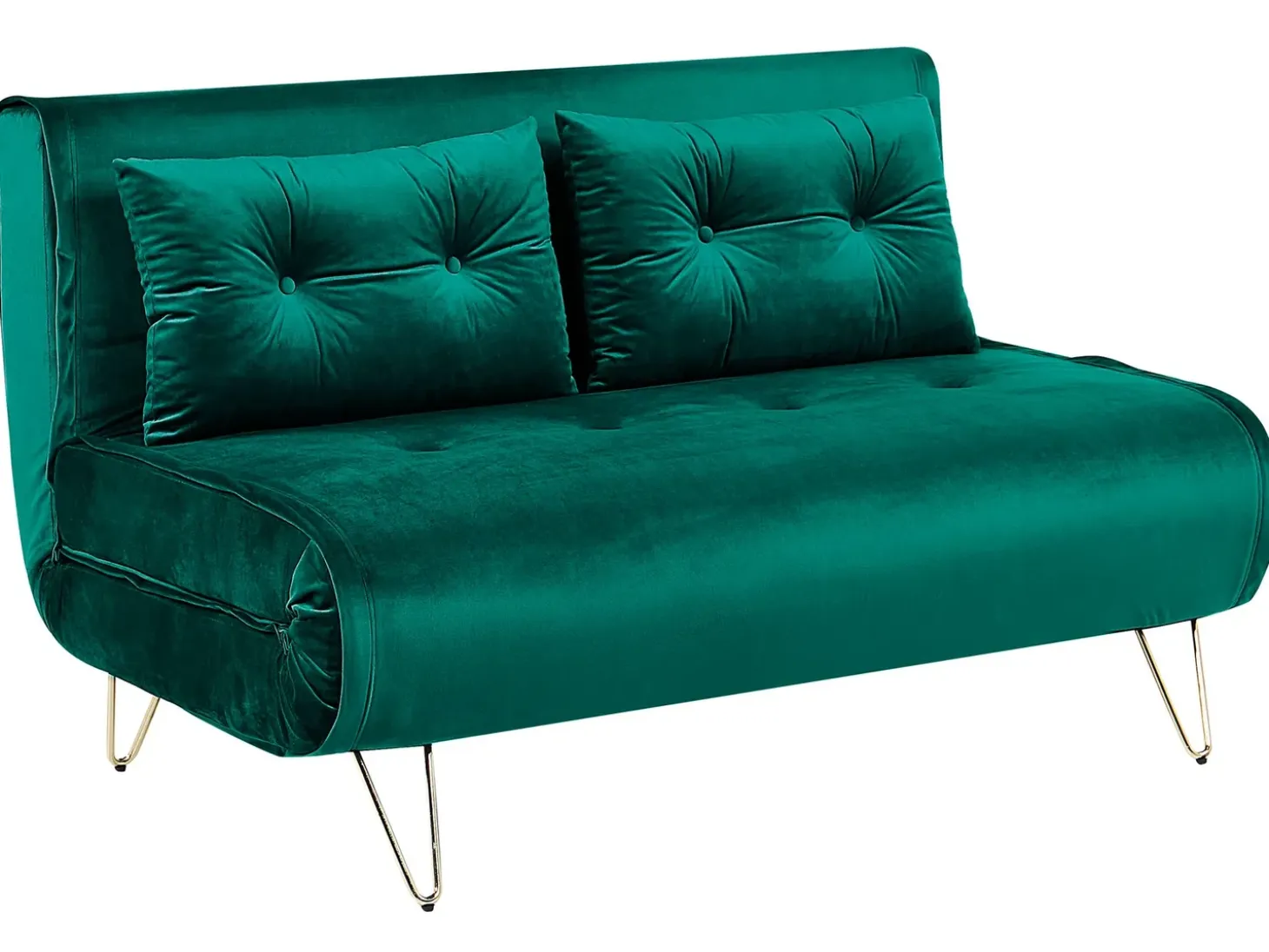 Sovesofa 2 personers VESTFOLD Velour Mørkegrøn