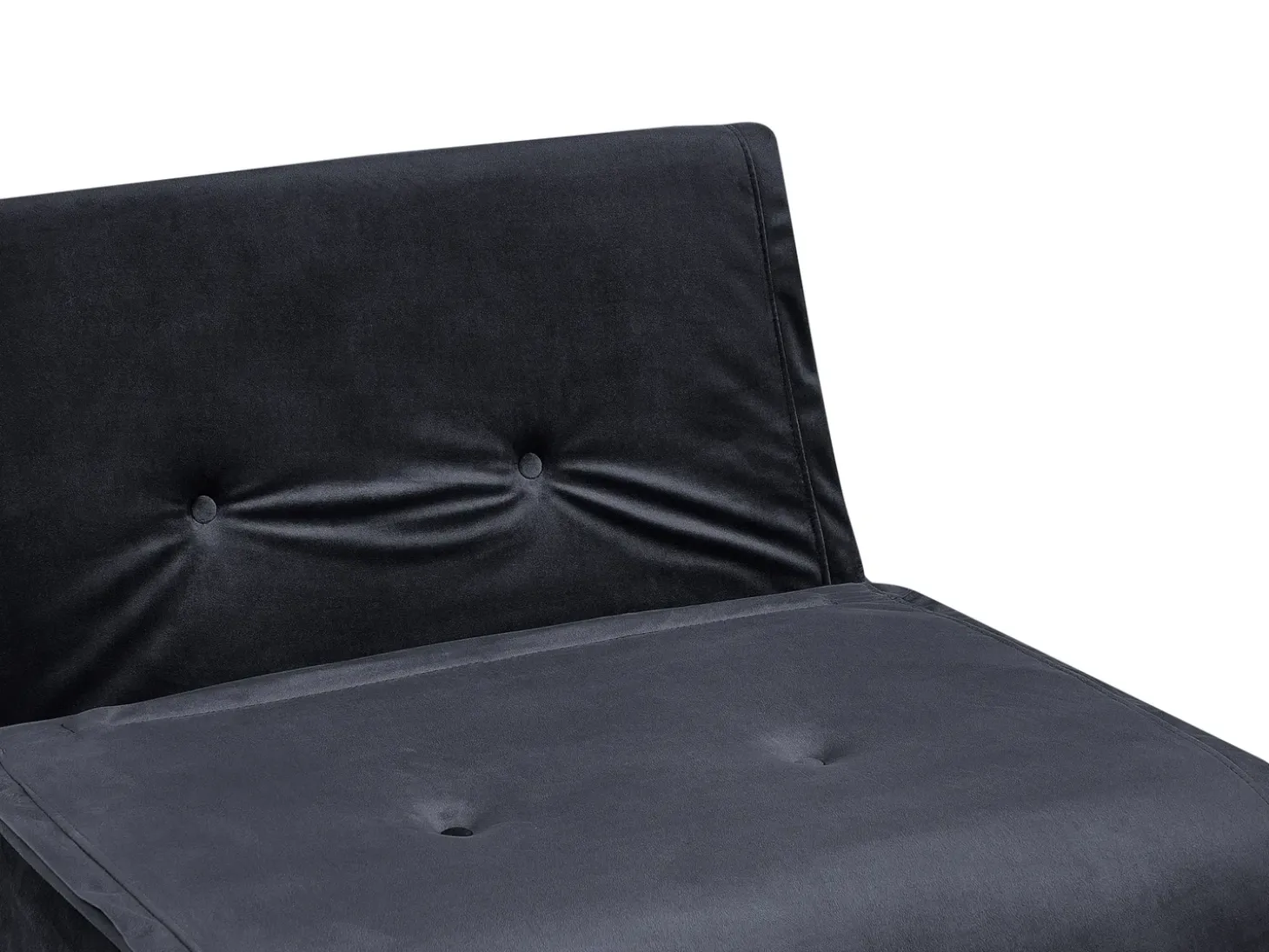Sovesofa 2 personers VESTFOLD Velour Sort