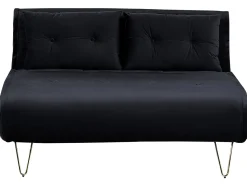 Sovesofa 2 personers VESTFOLD Velour Sort