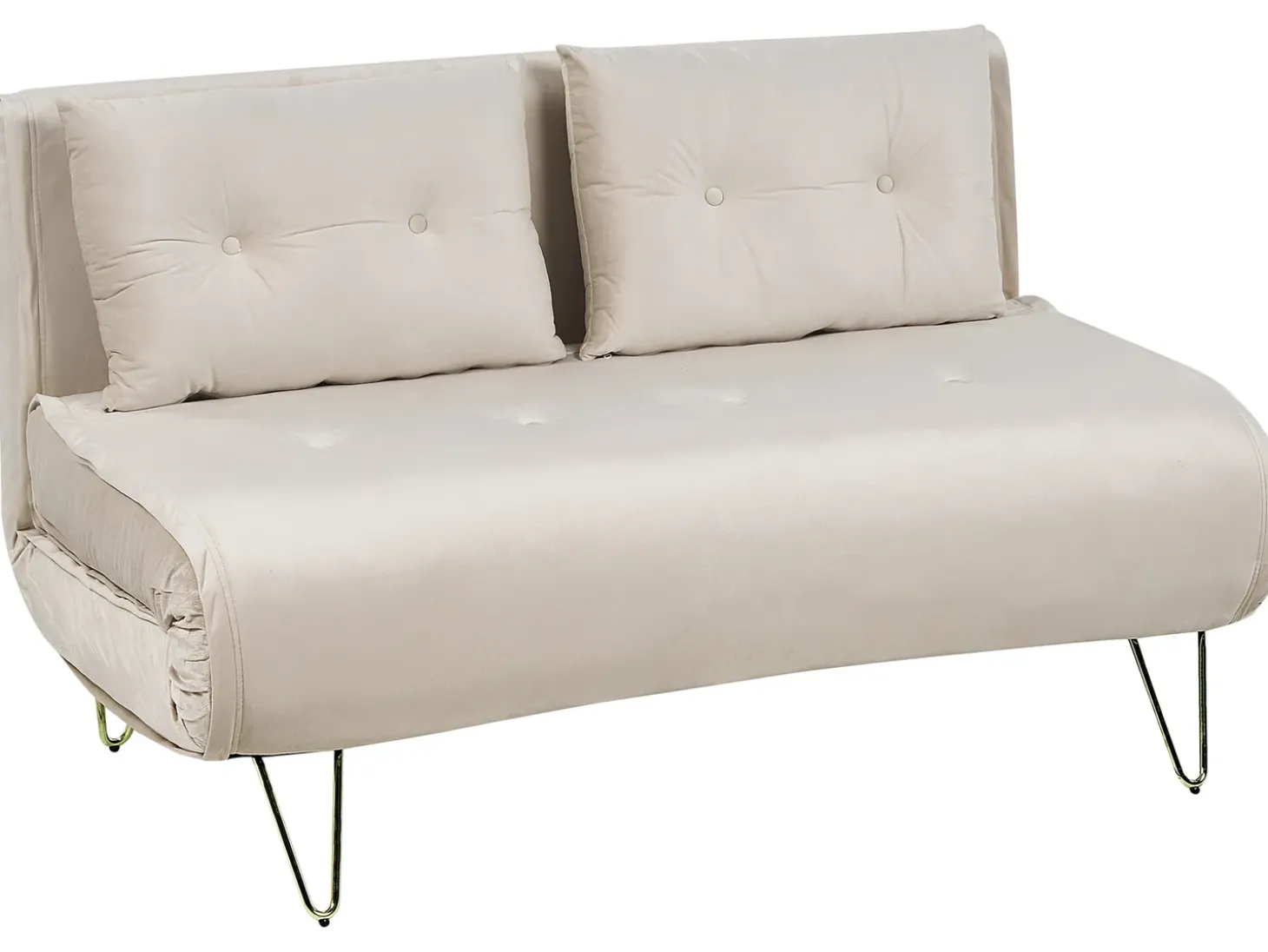 Sovesofa 2 personers VESTFOLD Velour Beige