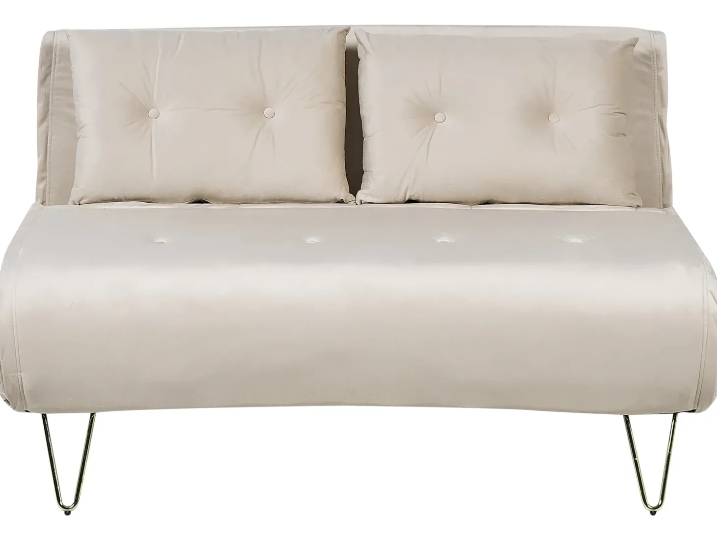 Sovesofa 2 personers VESTFOLD Velour Beige