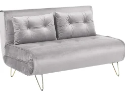 Sovesofa 2 personers VESTFOLD Velour Grå