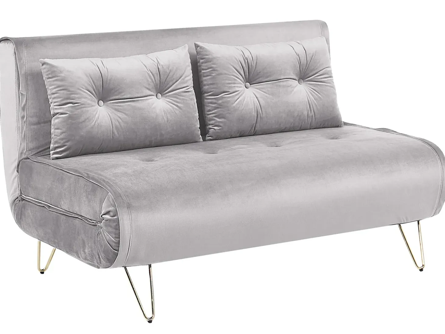 Sovesofa 2 personers VESTFOLD Velour Grå