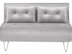 Sovesofa 2 personers VESTFOLD Velour Grå