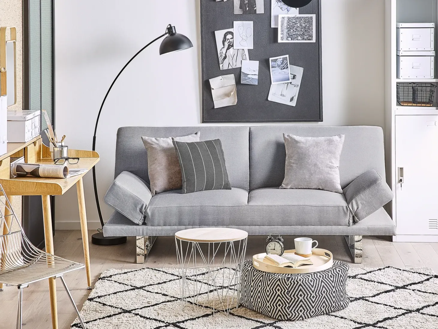 Sovesofa 2 personers YORK Lysegrå
