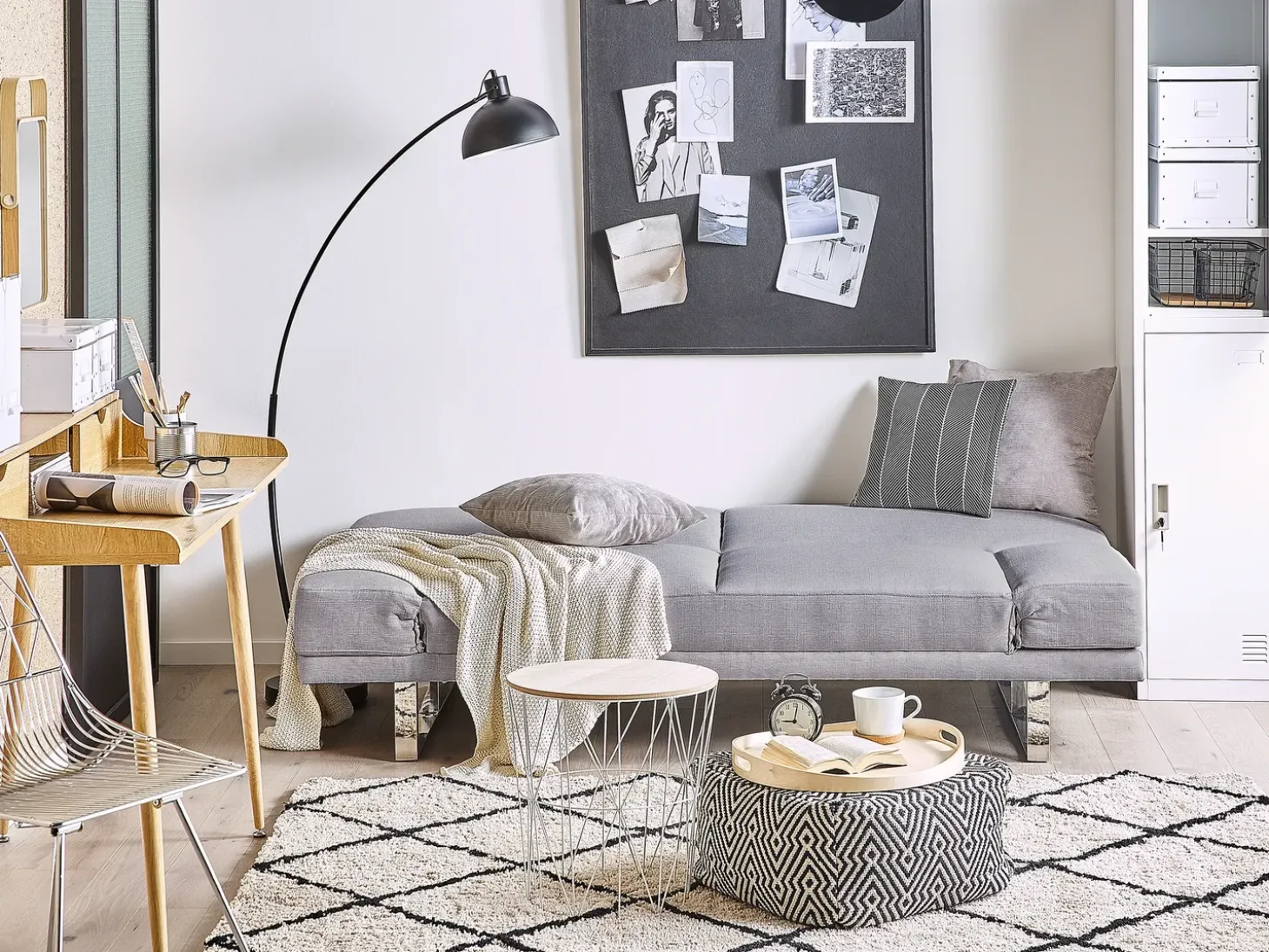 Sovesofa 2 personers YORK Lysegrå