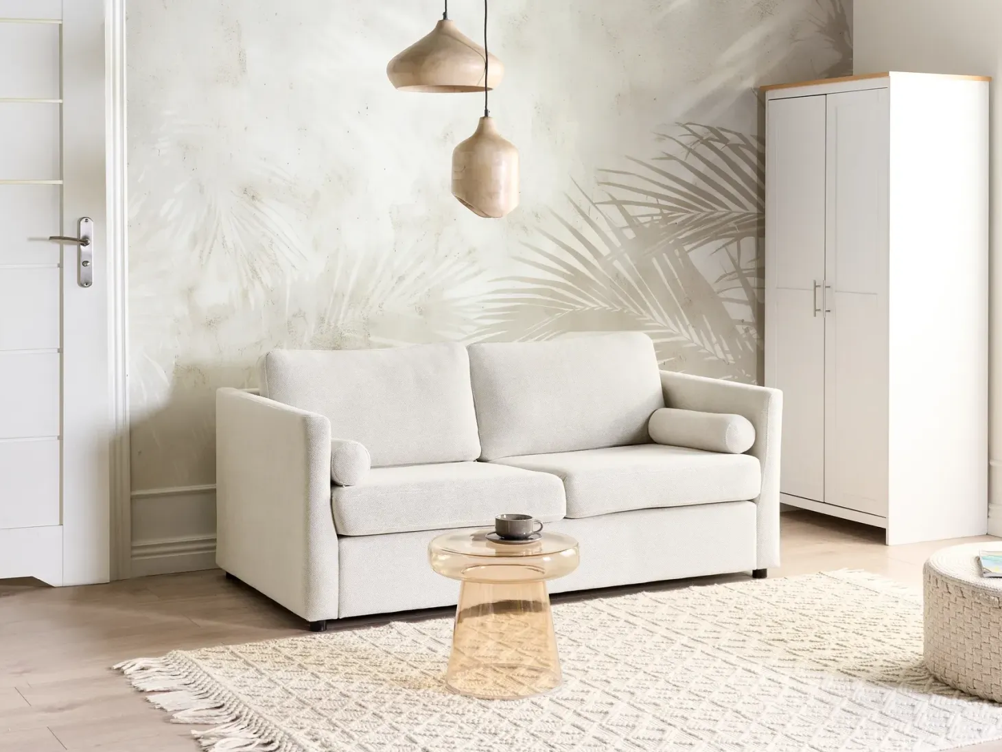 Sovesofa INKOO Cremehvid