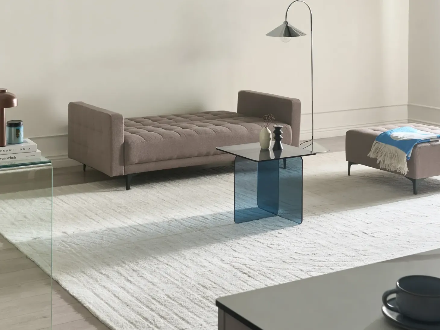 Sovesofa 3 personers ABERDEEN Brungrå
