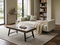Sovesofa 3 personers ABERDEEN Cremehvid