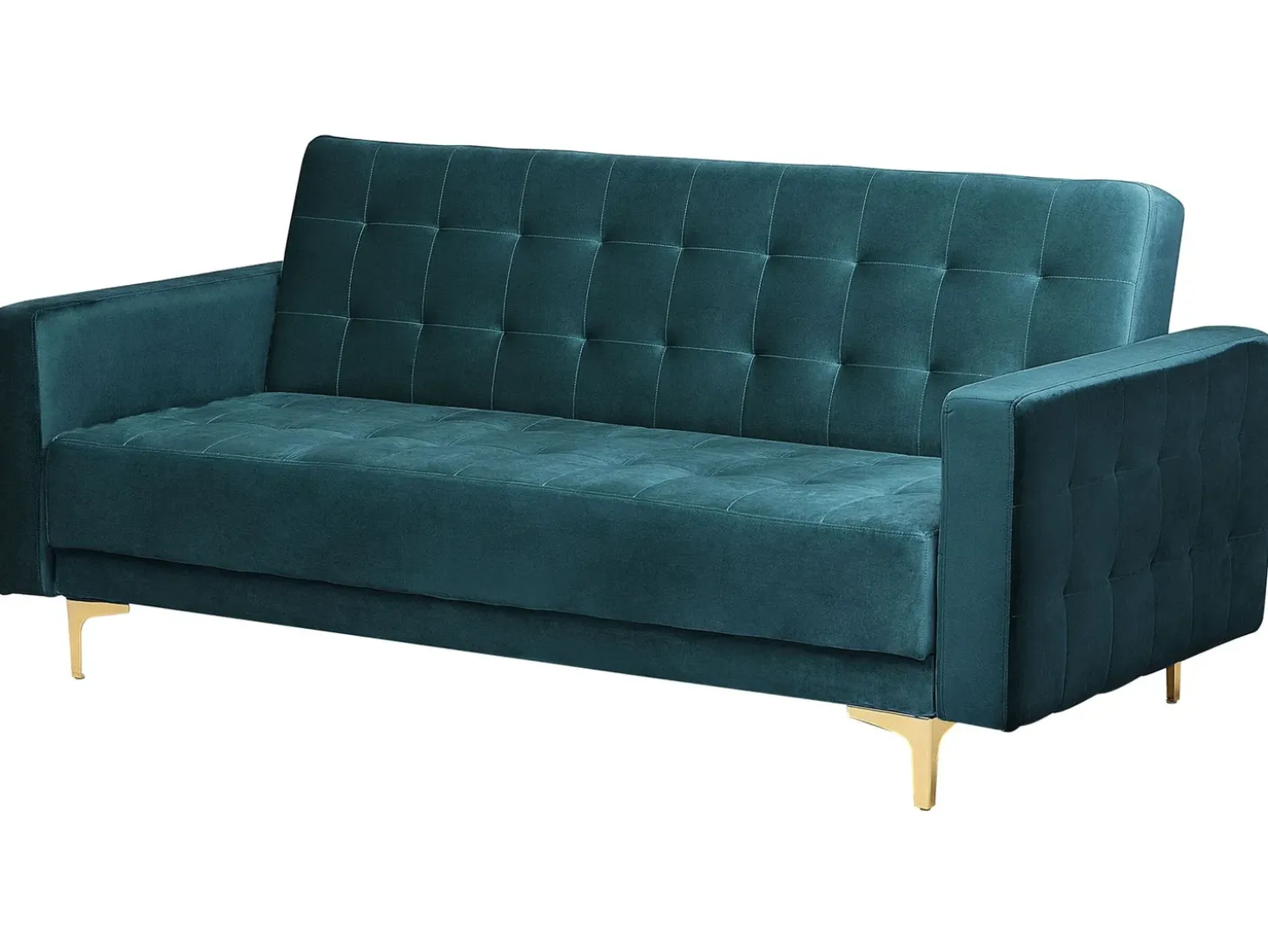 Sovesofa 3 personers ABERDEEN Velour Blågrøn