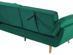 Sovesofa 3 personers ASBY Velour Grøn