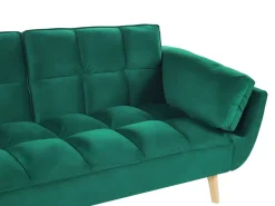 Sovesofa 3 personers ASBY Velour Grøn