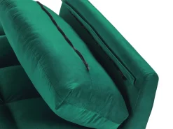 Sovesofa 3 personers ASBY Velour Grøn