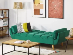 Sovesofa 3 personers ASBY Velour Grøn