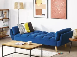 Sovesofa 3 personers ASBY Velour Navy Blå