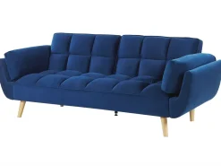 Sovesofa 3 personers ASBY Velour Navy Blå