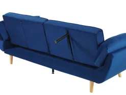 Sovesofa 3 personers ASBY Velour Navy Blå