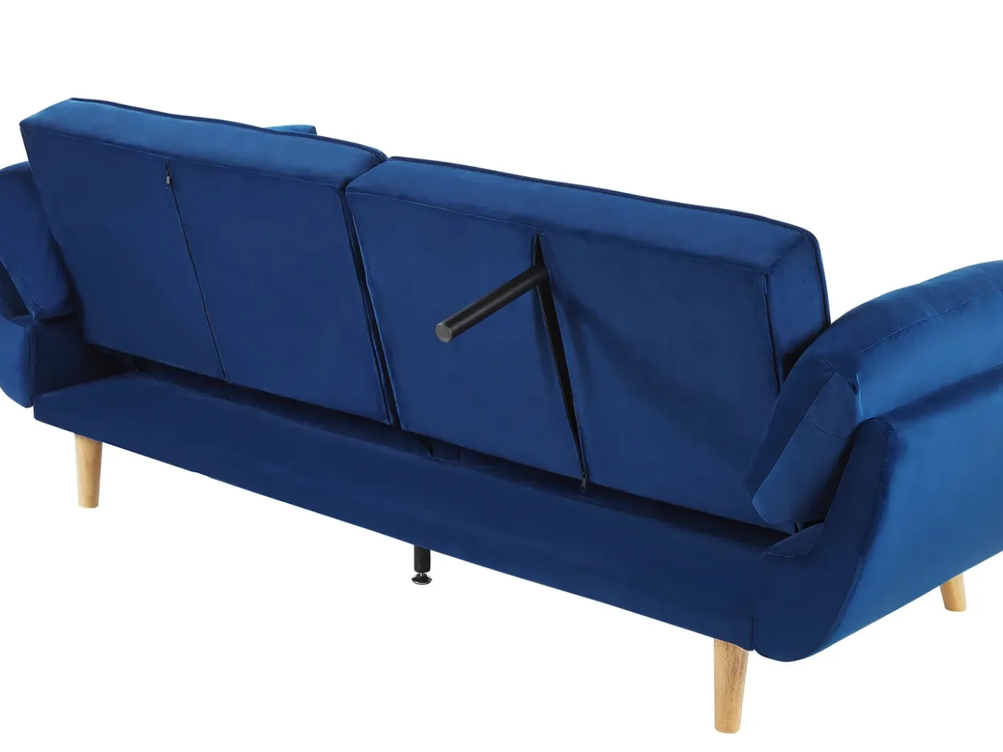 Sovesofa 3 personers ASBY Velour Navy Blå