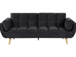 Sovesofa 3 personers ASBY Velour Sort