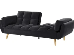 Sovesofa 3 personers ASBY Velour Sort