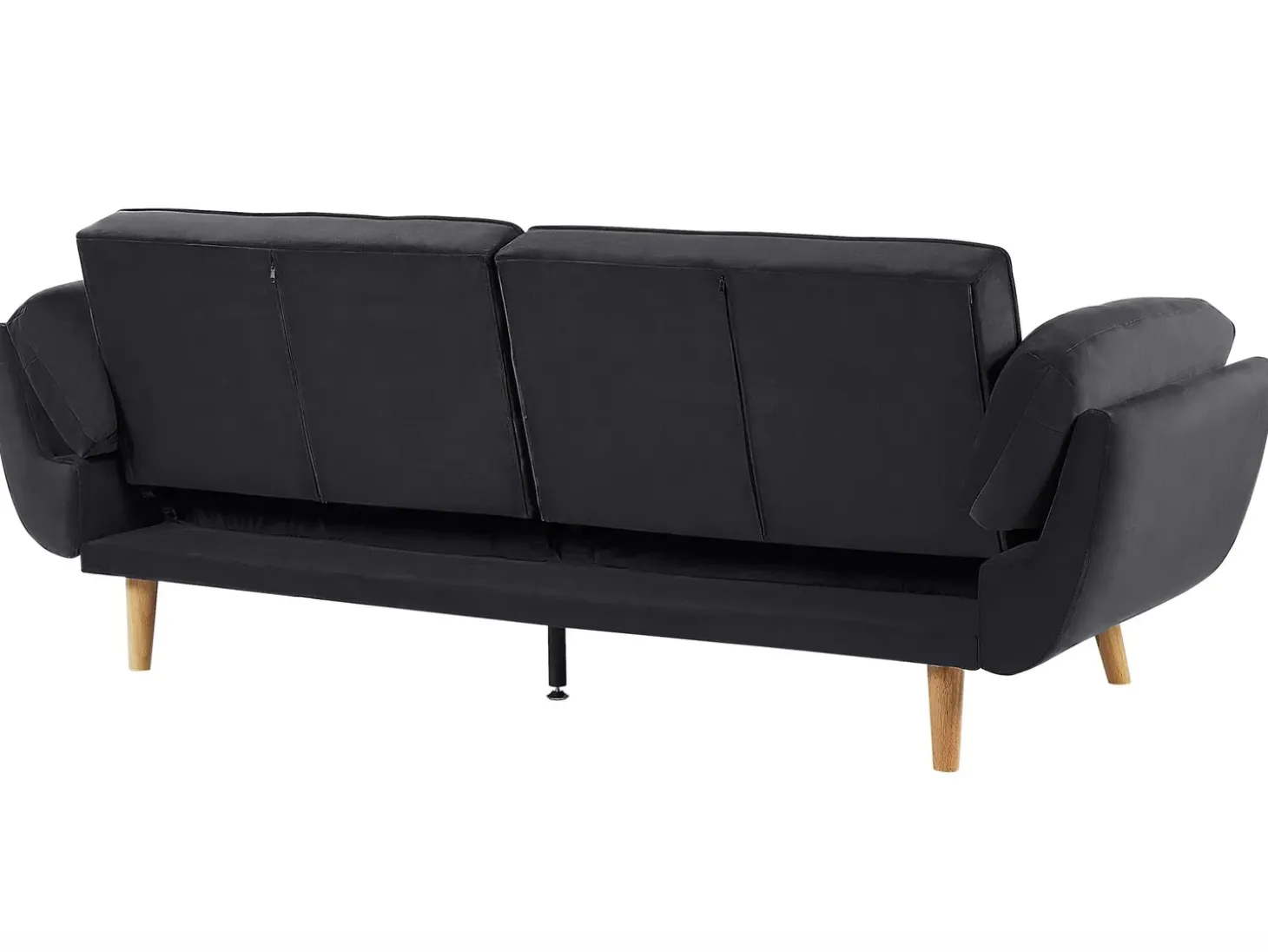 Sovesofa 3 personers ASBY Velour Sort