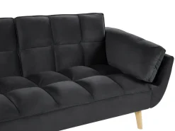 Sovesofa 3 personers ASBY Velour Sort