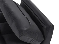 Sovesofa 3 personers ASBY Velour Sort