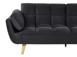 Sovesofa 3 personers ASBY Velour Sort