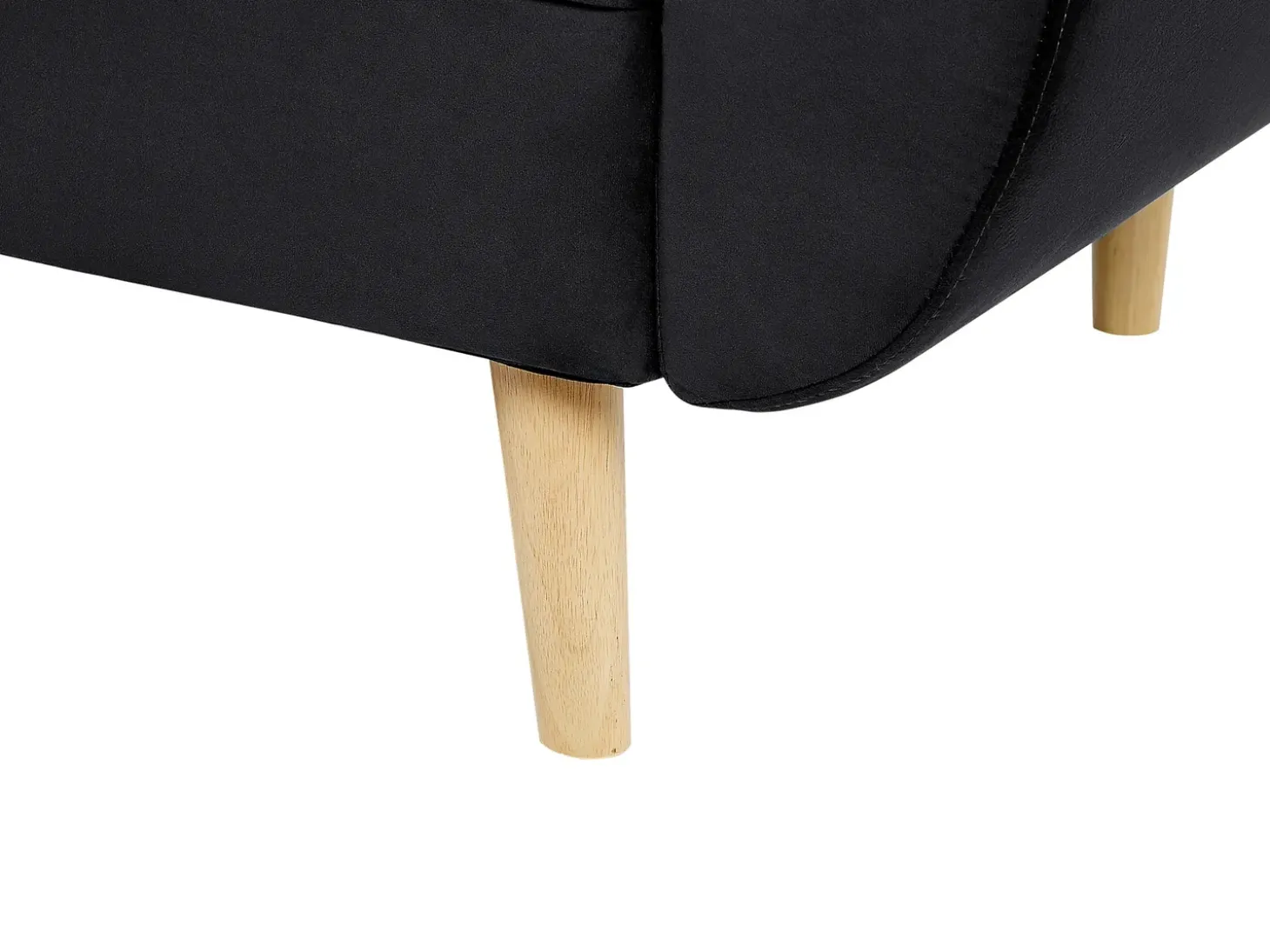 Sovesofa 3 personers ASBY Velour Sort