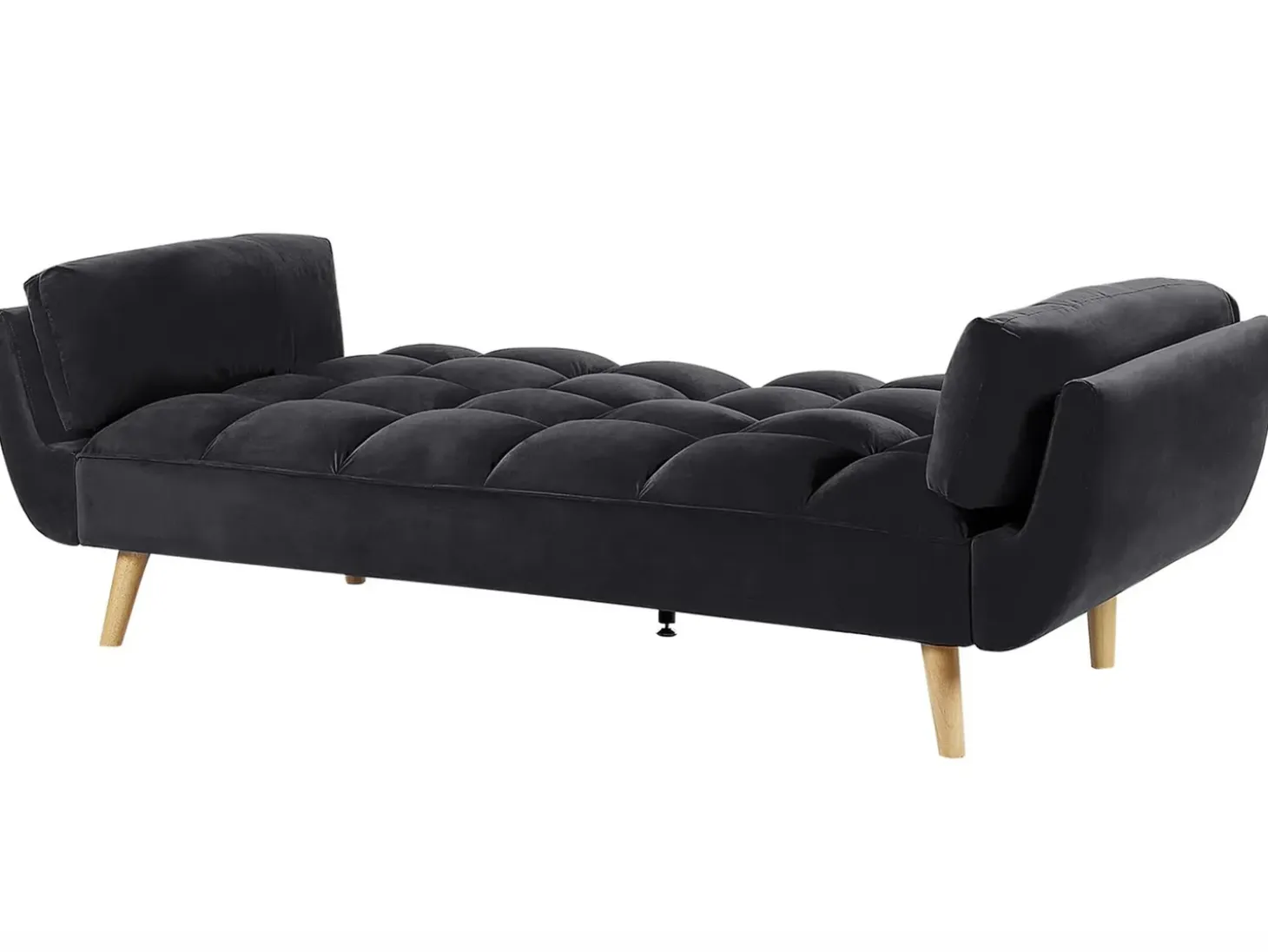 Sovesofa 3 personers ASBY Velour Sort