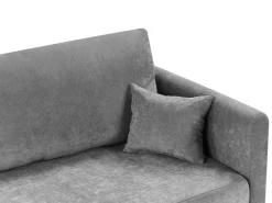 Sovesofa 3 personers BLEIK Chenille Lysegrå med opbevaring