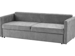 Sovesofa 3 personers BLEIK Chenille Lysegrå med opbevaring