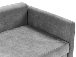Sovesofa 3 personers BLEIK Chenille Lysegrå med opbevaring
