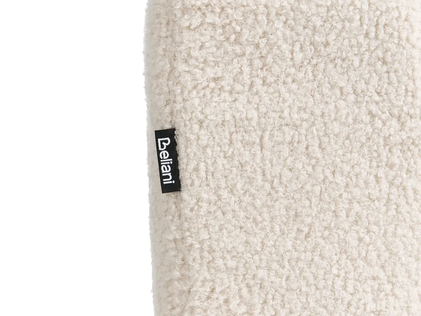 Sovesofa 2 personers BREKKE Boucle Cremehvid