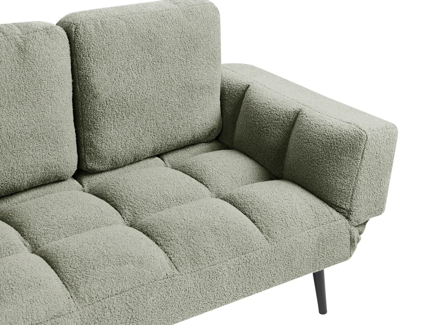 Sovesofa 2 personers BREKKE Boucle Grøn
