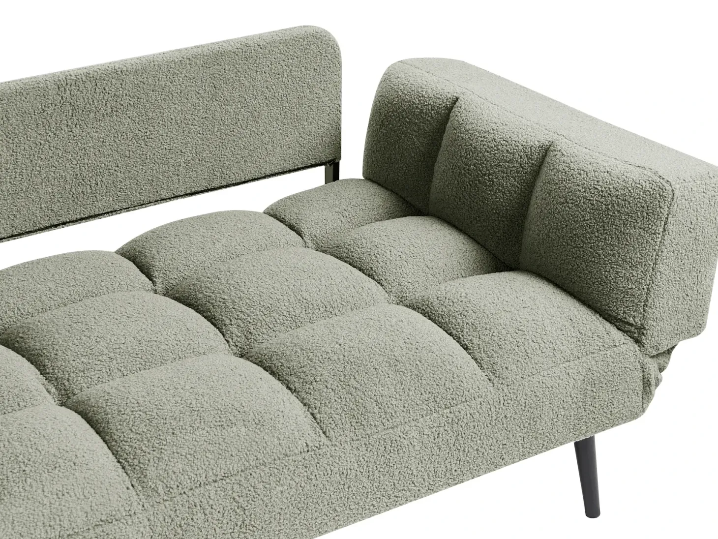Sovesofa 2 personers BREKKE Boucle Grøn