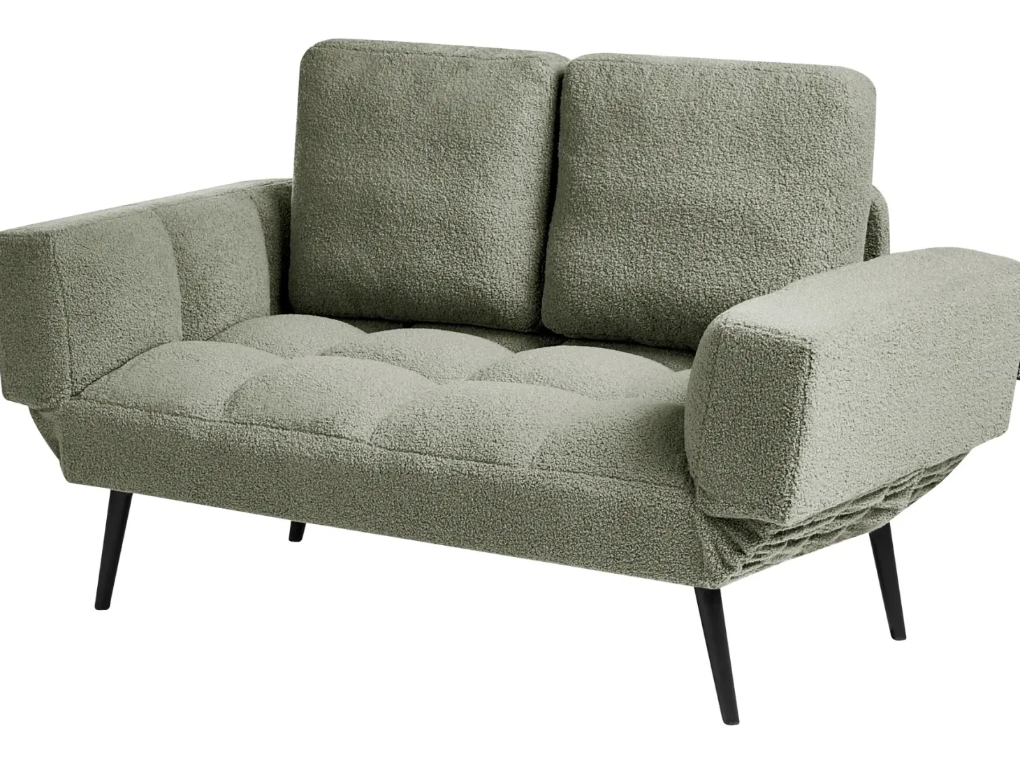 Sovesofa 2 personers BREKKE Boucle Grøn