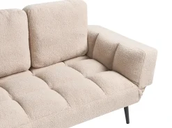 Sovesofa 2 personers BREKKE Boucle Beige