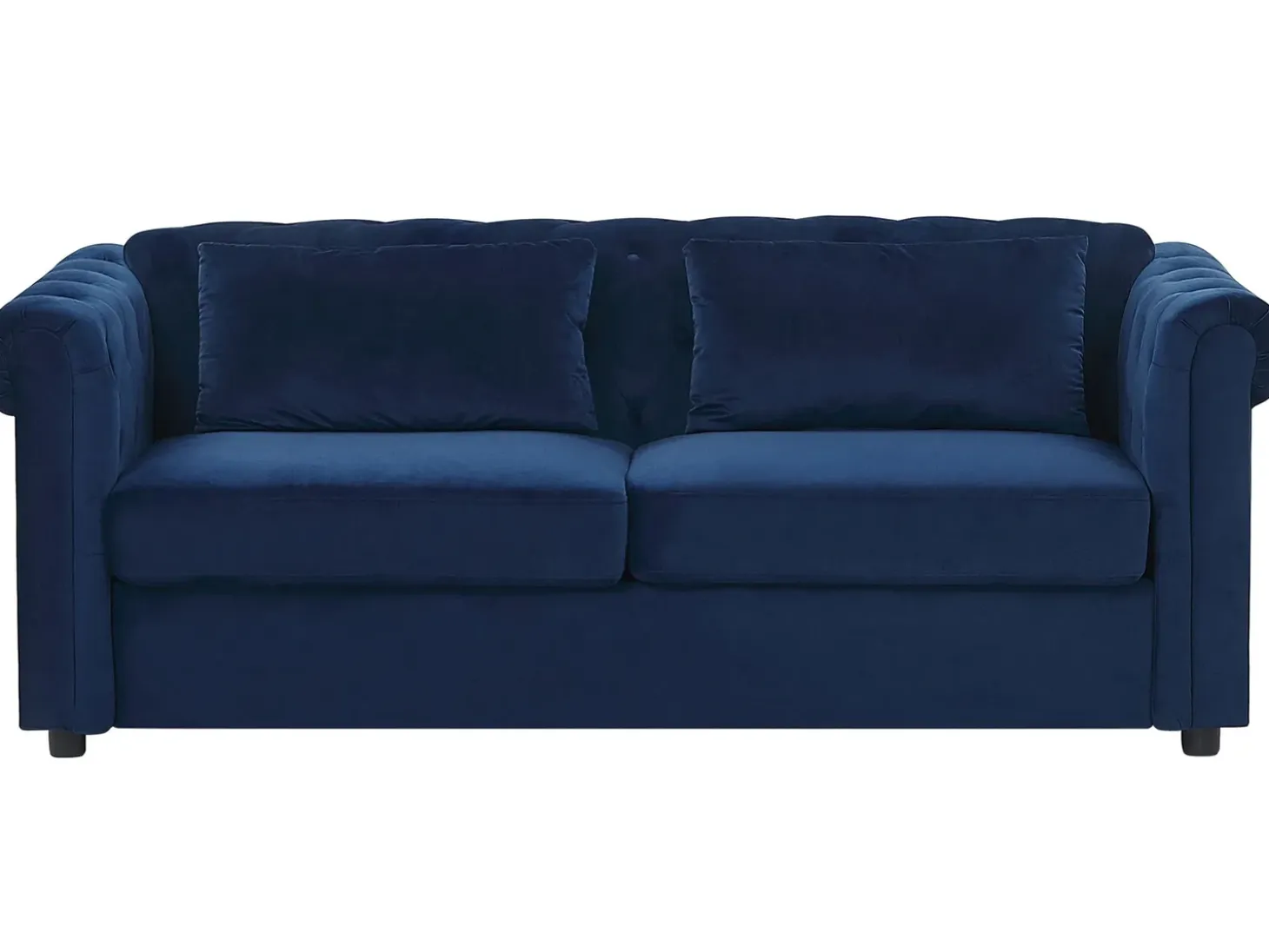 Sovesofa 3 personers CHESTERFIELD Velour Blå