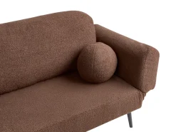 Sovesofa 2 personers DOROTEA Boucle Brun